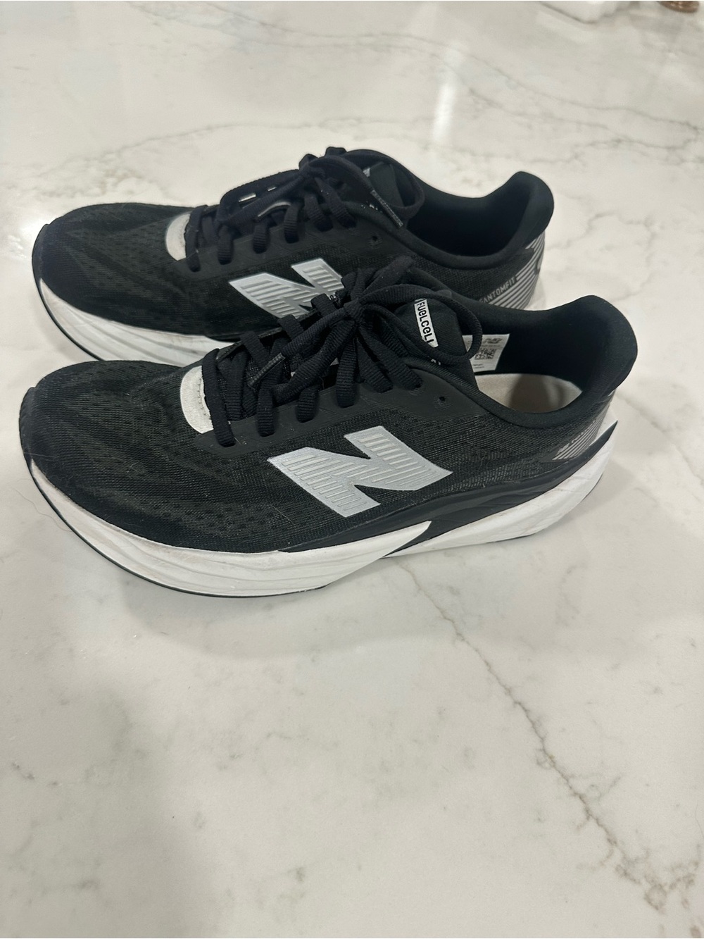 New Balance Black & White Trainer Sneakers